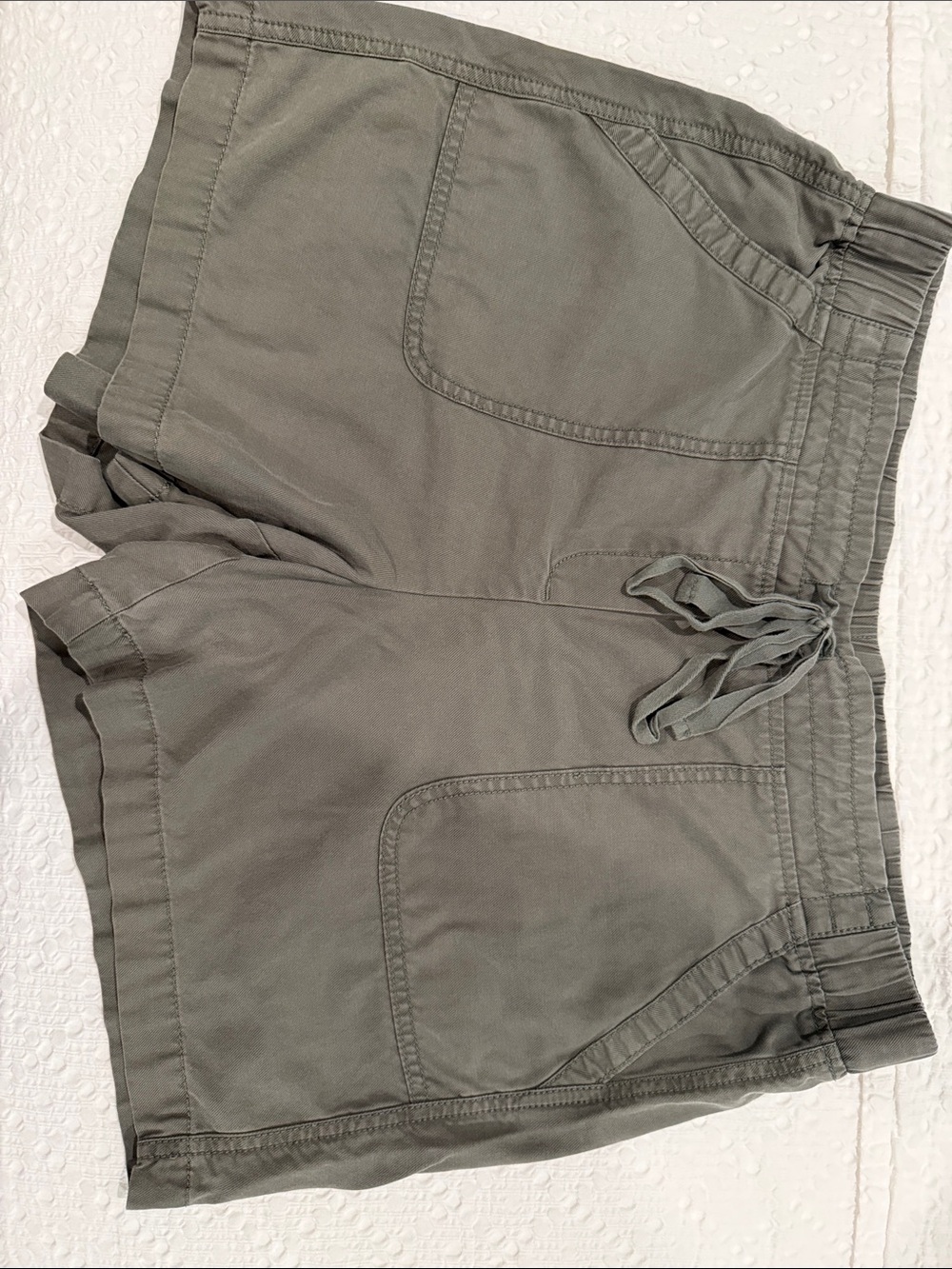 Talbots Olive Green Women's Athletic Drawstring Shorts